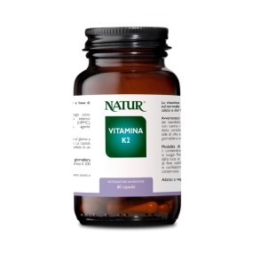 Complemento alimenticio vitamínico natural - Vitamina K2 60 cápsulas