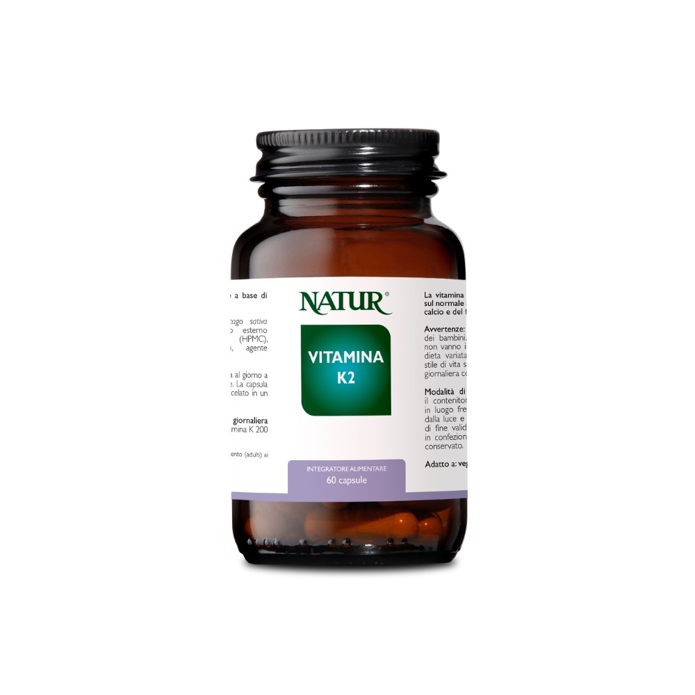 Complemento alimenticio vitamínico natural - Vitamina K2 60 cápsulas