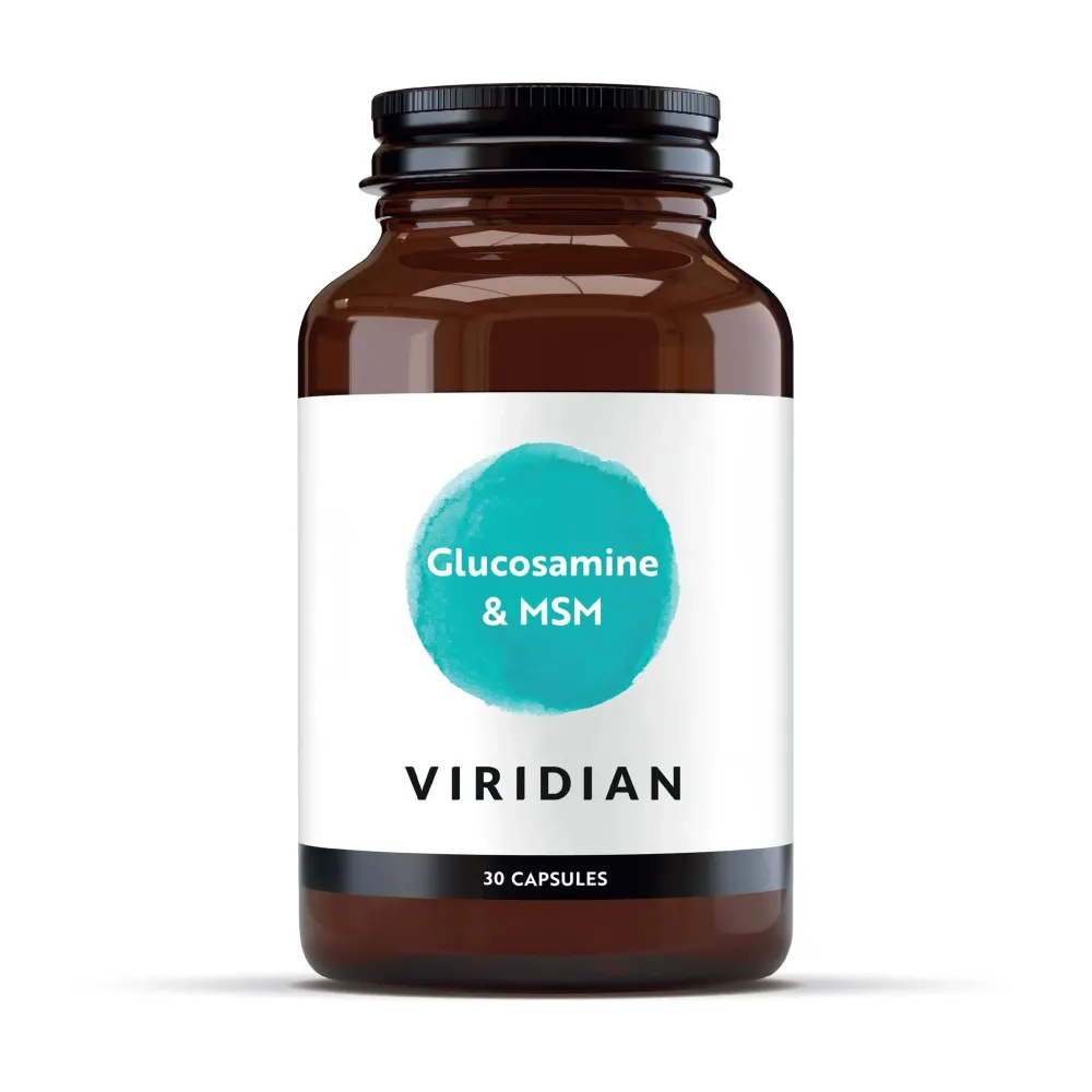 Complément alimentaire végétalien Viridian - Glucosamine et MSM 30 capsules