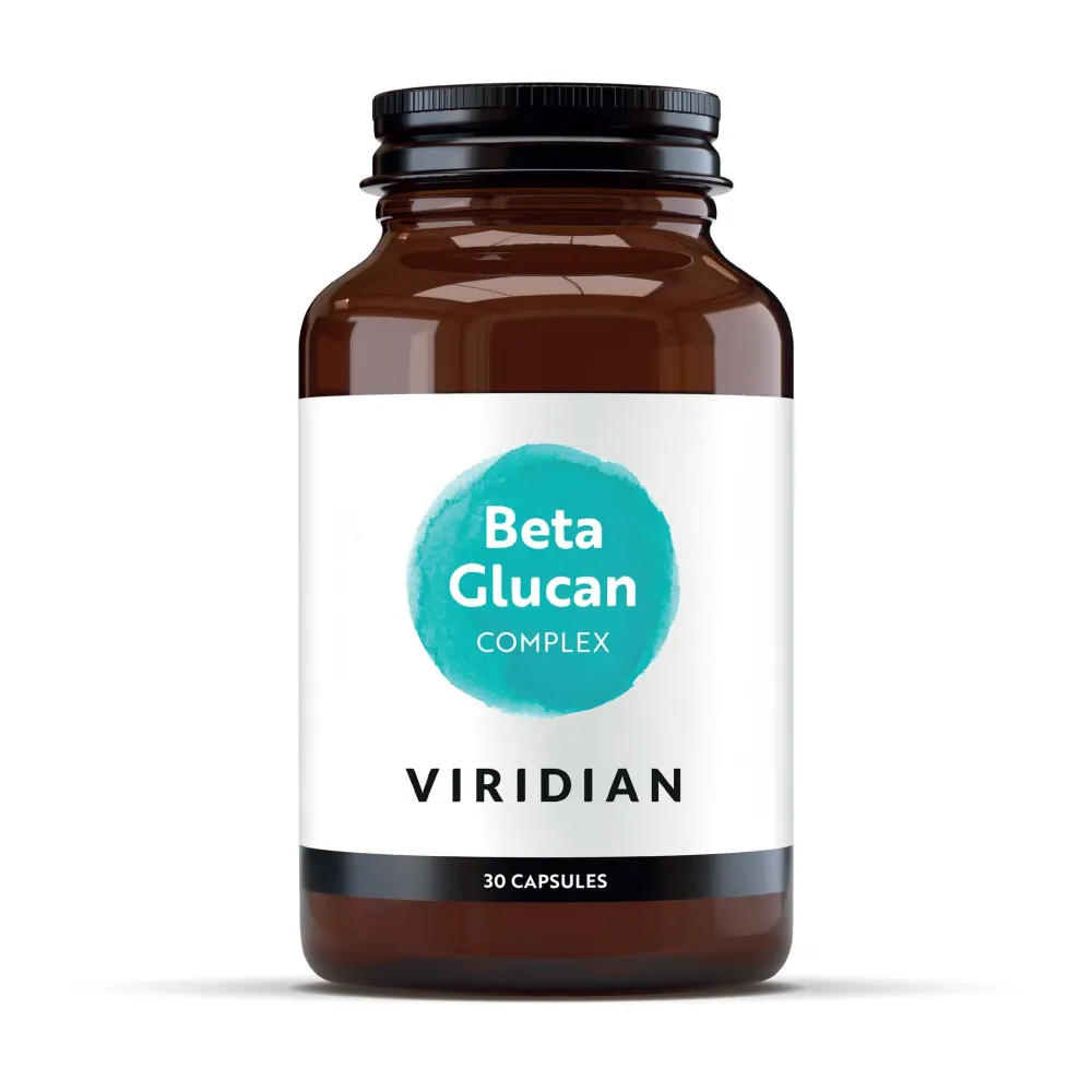 Complément alimentaire végétalien Viridian - Complexe de bêta-glucane 30 capsules
