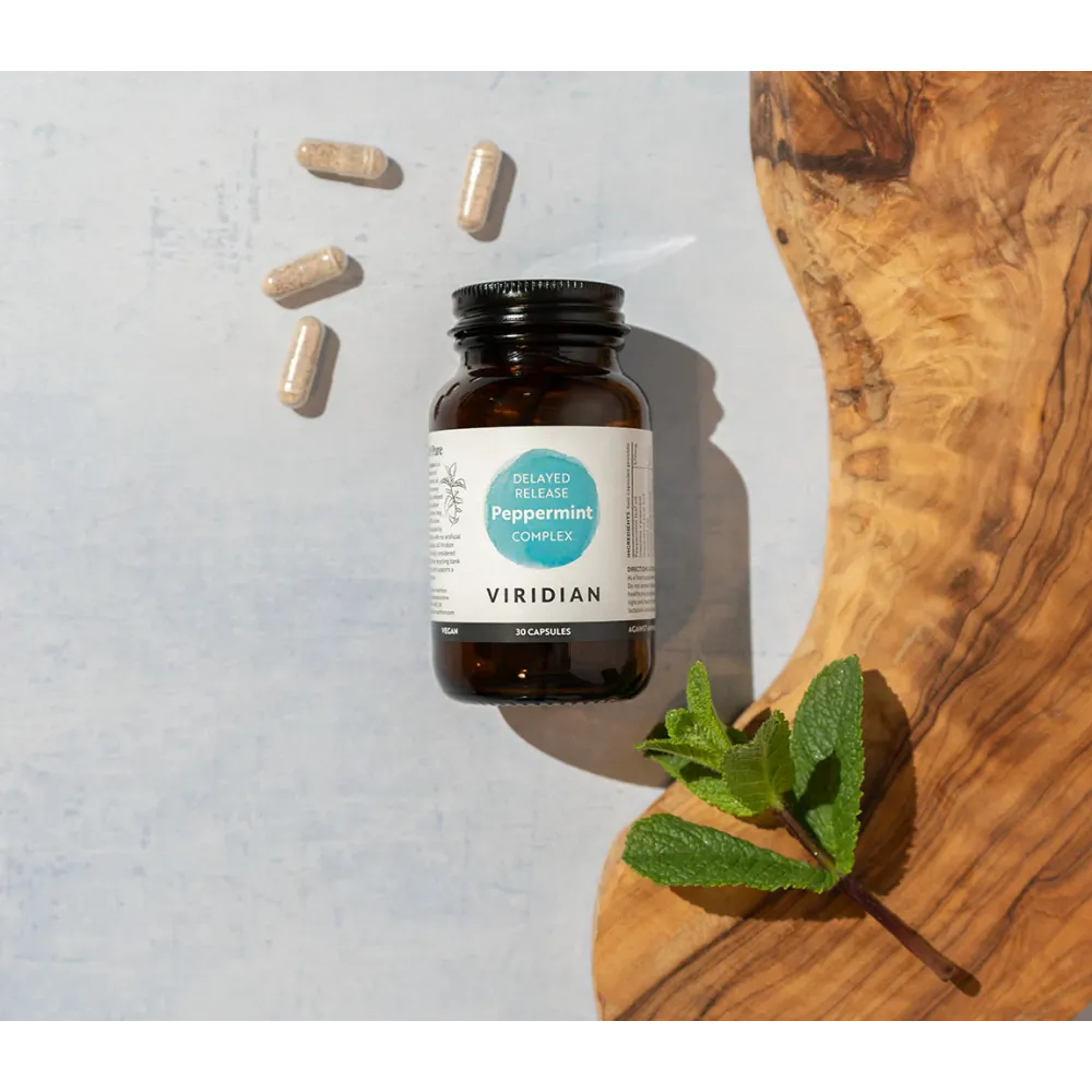 Complément alimentaire végétalien Viridian - Complexe de menthe poivrée 30 capsules