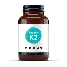 Complément alimentaire végétalien Viridian - Vitamine K2 50 mcg, 30 capsules