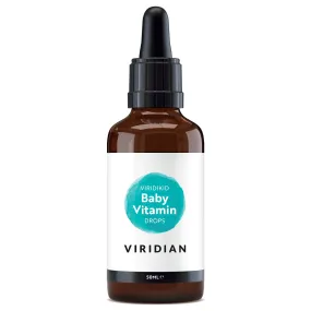 Complemento vitamínico vegano Viridian - Vitamina infantil Viridikid, gotas de 50 ml