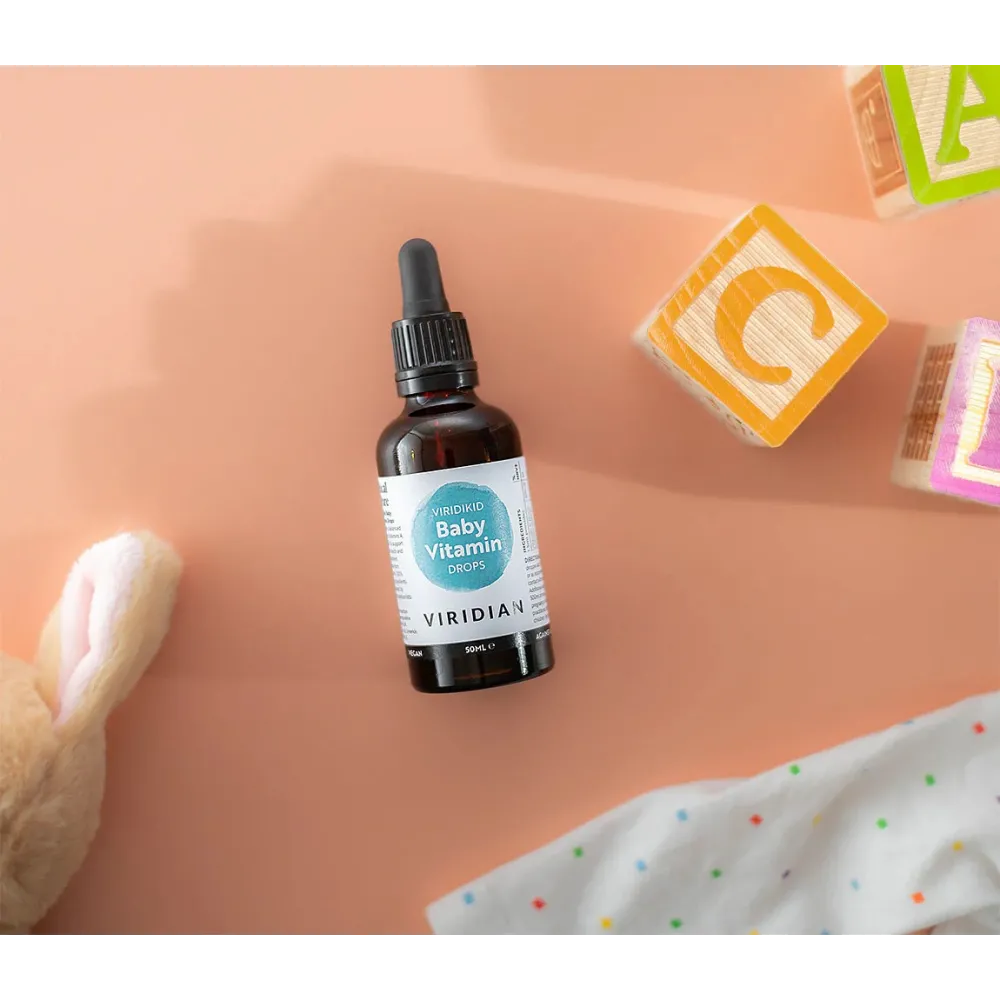 Viridian Vegan Vitamin Food Supplement - Viridikid Baby Vitamin 50 ml Drops