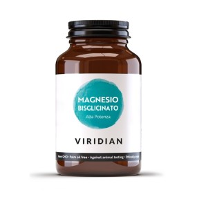 Complément alimentaire minéral végétalien Viridian - Bisglycinate de magnésium à haute concentration 120 capsules