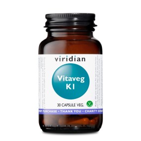 Integratore Alimentare Vitaminico Vegano Viridian - Vitaveg K1 30 Capsule