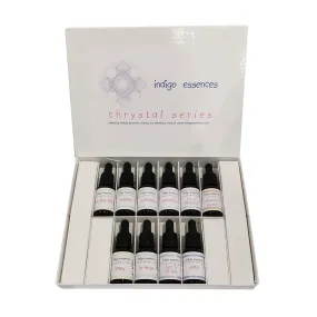 Coffret de thérapie florale - 10 essences cristallines indigo - Série Cristal 15 ml