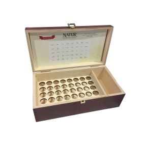 Boîte en bois pour kit de 38 fleurs