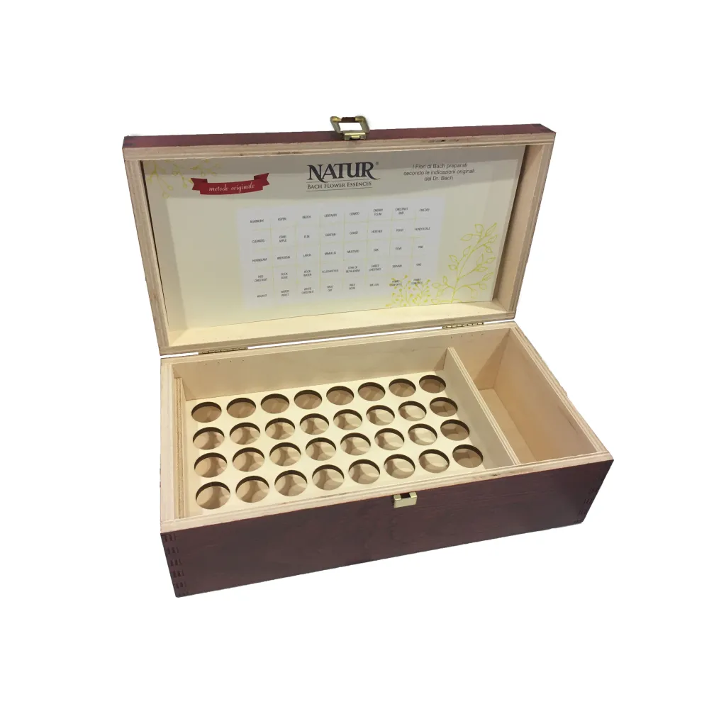 Caja de madera para Kit 38 Flores en Stock