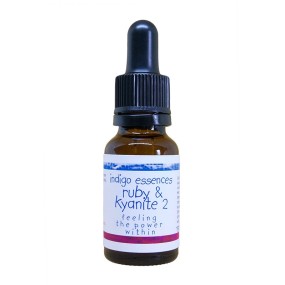 Essence Indigo Single - Rubis avec Kyanite n°2 (Ressentez votre force intérieure) 15 ml