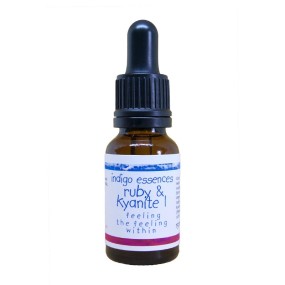 Esencia única Índigo - Rubí con Cianita n.° 1 (Siente el amor interior) 15 ml