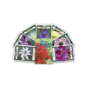 Juego de tarjetas de flores de arbusto australiano - "Tarjetas de perspicacia" 69 piezas