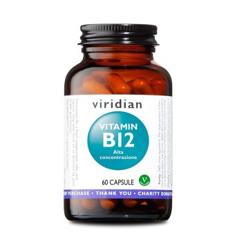 Integratore Alimentare Vitaminico Vegano Viridian - Vitamin B12 Alta Concentrazione 60 Capsule