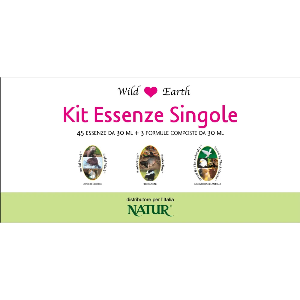 Kit de Florithérapie - 48 Essences d'Animaux Sauvages de la Terre 30 ml