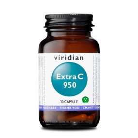 Complément alimentaire vitaminé végétalien Viridian - Gélules Extra C 950 mg