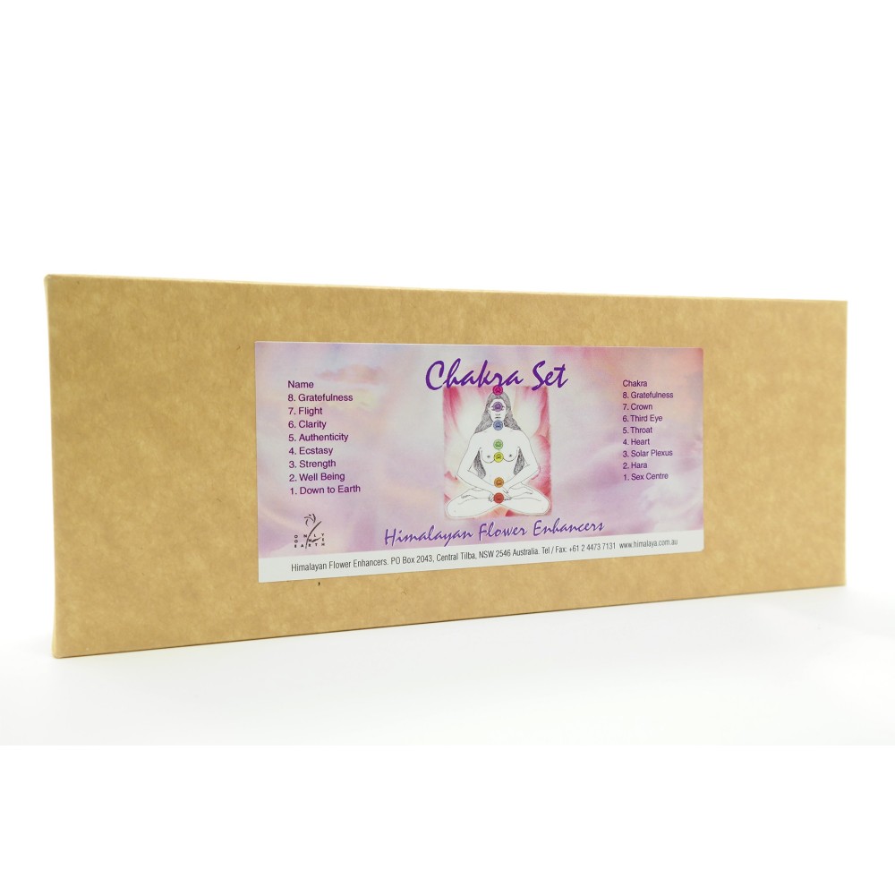 Flower Therapy Kit - Chakra 8 Essenzen Himalaya-Enhancer 15 ml