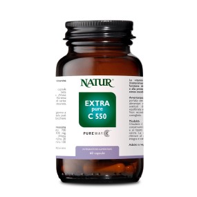 Vitaminhaltiges Nahrungsergänzungsmittel Natur - Extra Pure C 550 60 Kapseln