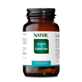 Natur Complemento Alimenticio Cardiovascular - Cápsulas CoQ10 + Carnitina