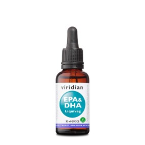 Complément Alimentaire Vegan Viridian (Acides Gras) - EPA & DHA LiquiVeg 30 ml