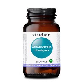 Complemento Alimenticio Vegano Antioxidante Viridian - Astaxantina del Himalaya 30 Cápsulas