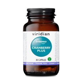 Fitopreparado Vegano Complemento Alimenticio Viridian - Cranberry Plus 30 Cápsulas