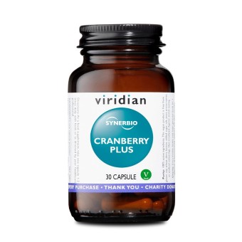 Integratore Alimentare Fitopreparato Vegano Viridian -  Cranberry Plus 30 Capsule