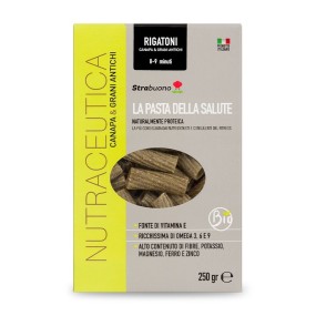 Pasta de Cáñamo Strabuono Ecológica - Rigatoni 250 gr