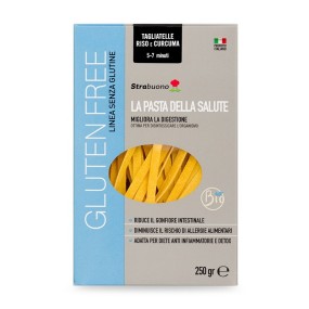 Pasta-Tagliatelle Arroz y Cúrcuma Ecológica Sin Gluten 250gr