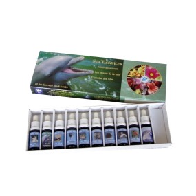 Coffret de thérapie florale - 10 essences d'animaux marins
