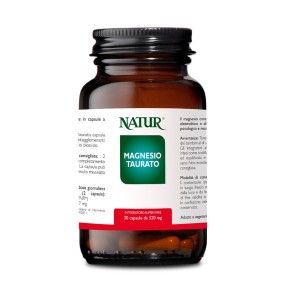 Complemento alimenticio mineral natural - Taurato de magnesio (30 cápsulas)