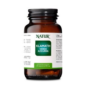 Complemento alimenticio fitopreparado natural - Cápsulas Klamath Verde Azzurra