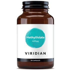 Viridian Vegan Nahrungsergänzungsmittel - Methylfolat 400µg 90 Kapseln