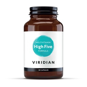 Suplemento vegano Viridian - Multivitamínico High Five (30 cápsulas)