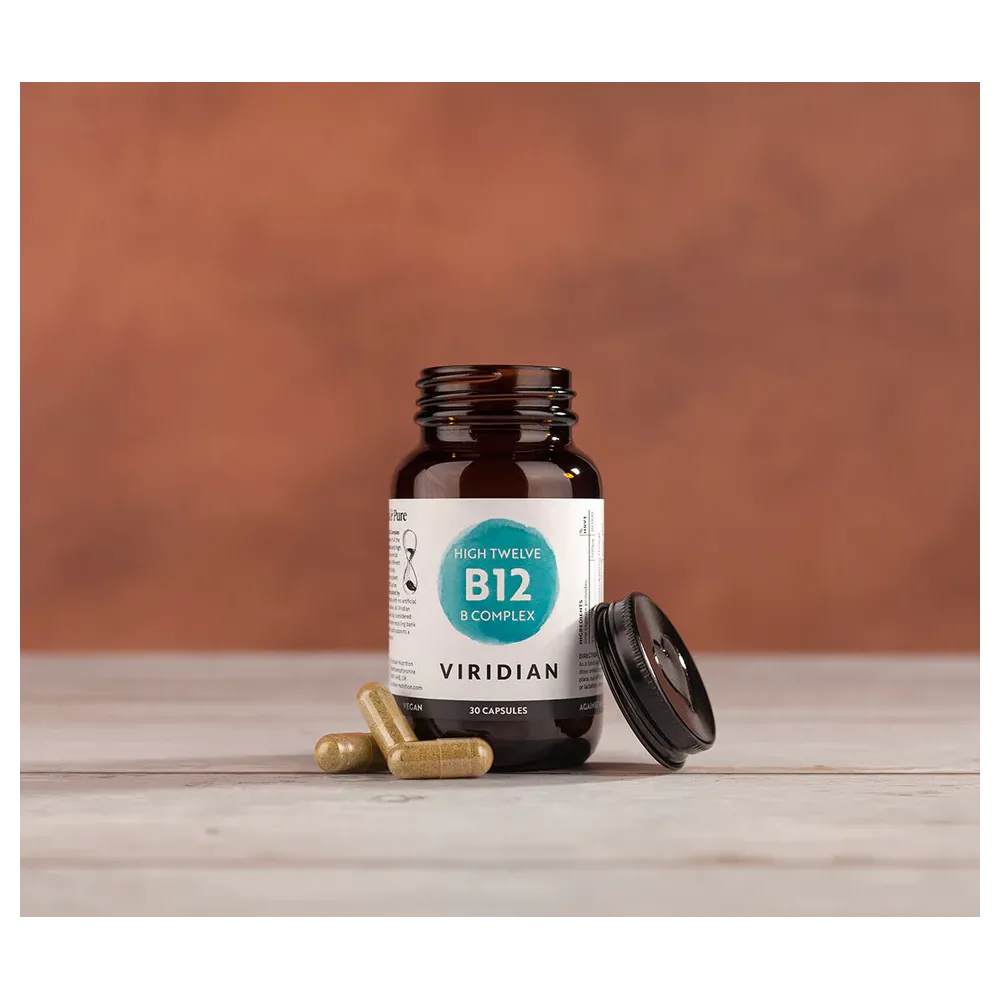Supplément Vegan Viridian - Complexe High Twelve B12 30 Capsules