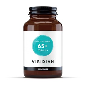 Viridian Vegan Nahrungsergänzungsmittel - 65+ Multi 60 Kapseln