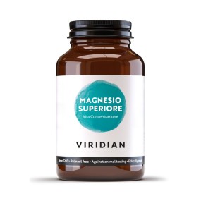Suplemento alimenticio mineral vegano Viridian : cápsulas de magnesio de alta potencia