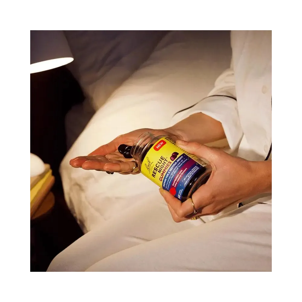 Bach Center Compound Formula - Rescue Night Gummies Raspberry 60 gum