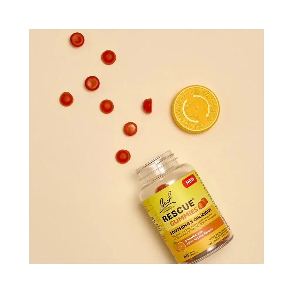 Bonbons gélifiés Rescue Gummies Orange 60