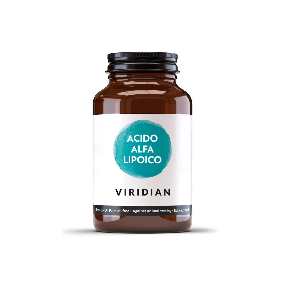 Complément alimentaire antioxydant végétalien Viridian - Acide alpha-lipoïque 30 gélules
