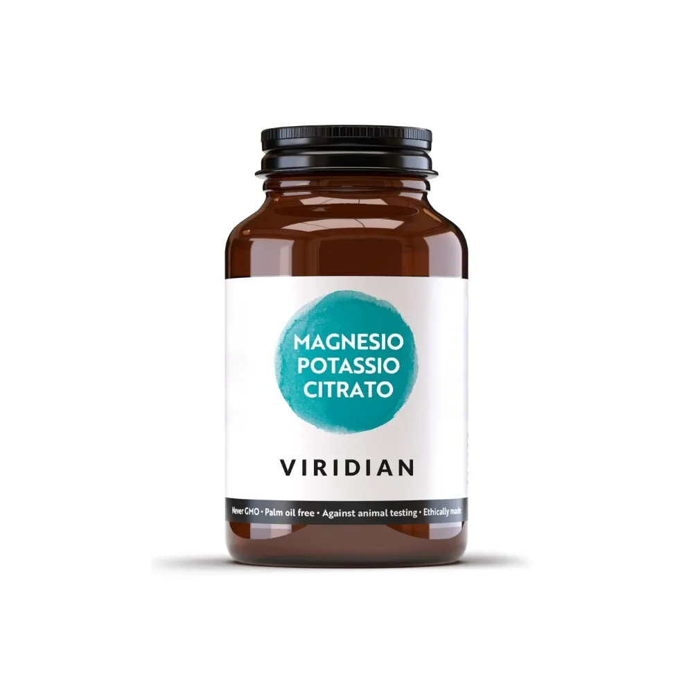 Viridian Vegan Mineral Food Supplement - Magnesium Potassium Citrate 30 Capsules