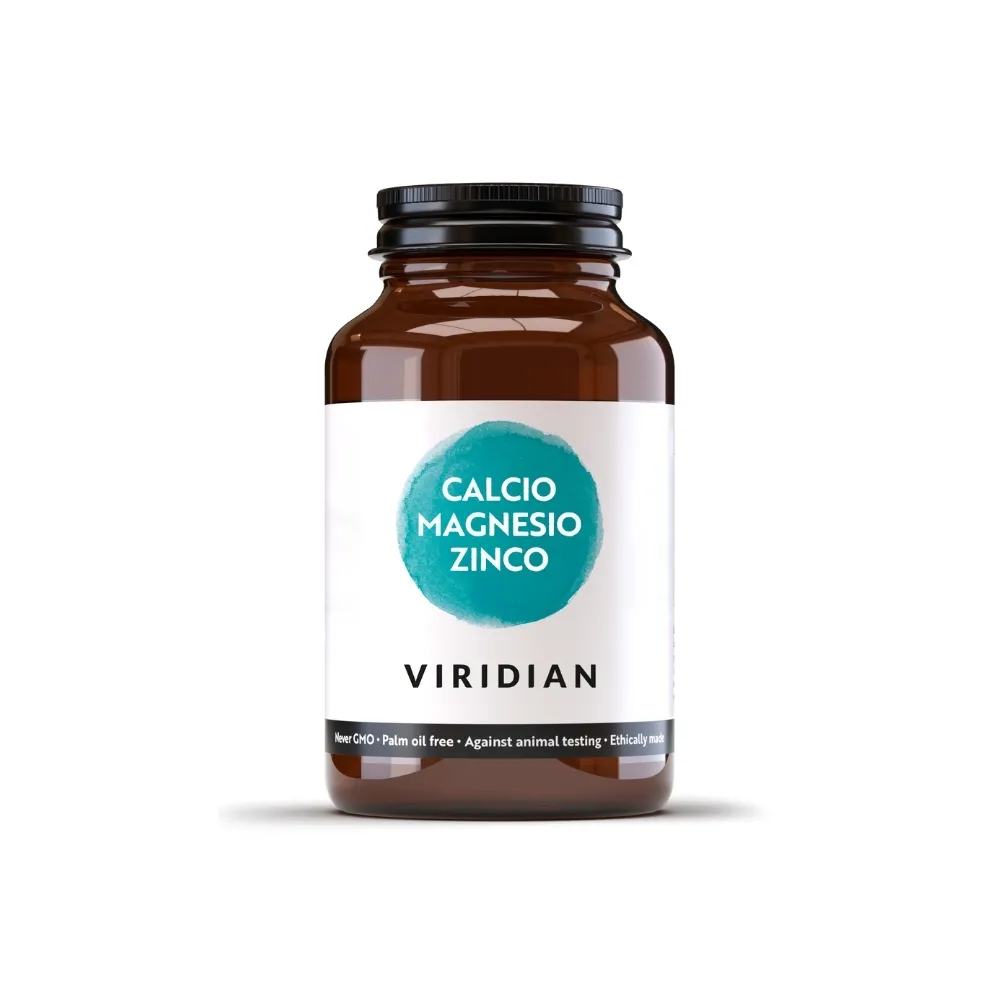 Complément alimentaire minéral végétalien Viridian - Calcium Magnésium Zinc 100g en poudre