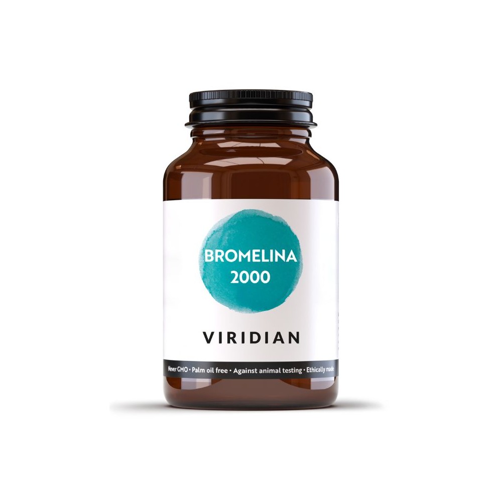 Complément alimentaire végétalien Viridian - Bromélaïne 2000