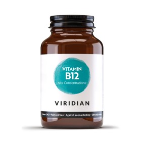 Viridian Vegan Vitamin Food Supplement - Vitamin B12 High Concentration 60 Capsules