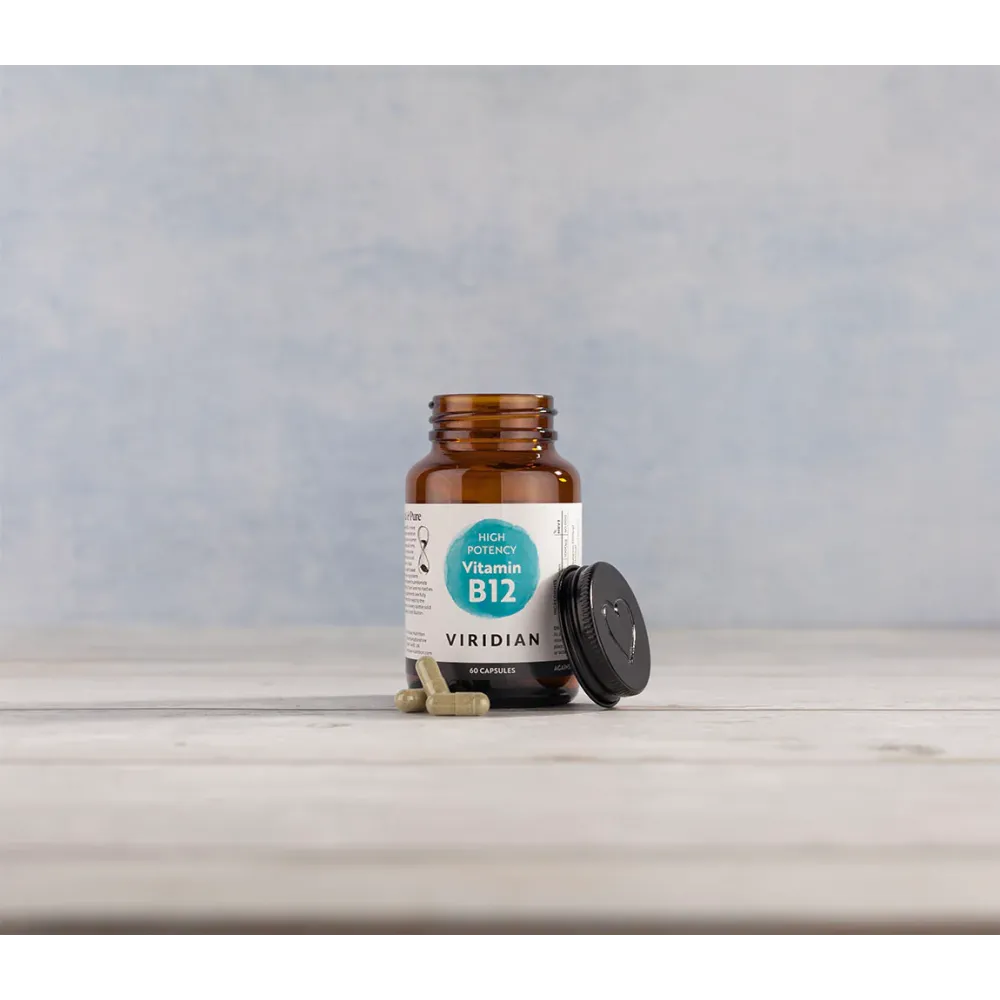Complément alimentaire vitaminé végétalien Viridian - Vitamine B12 haute concentration 60 gélules