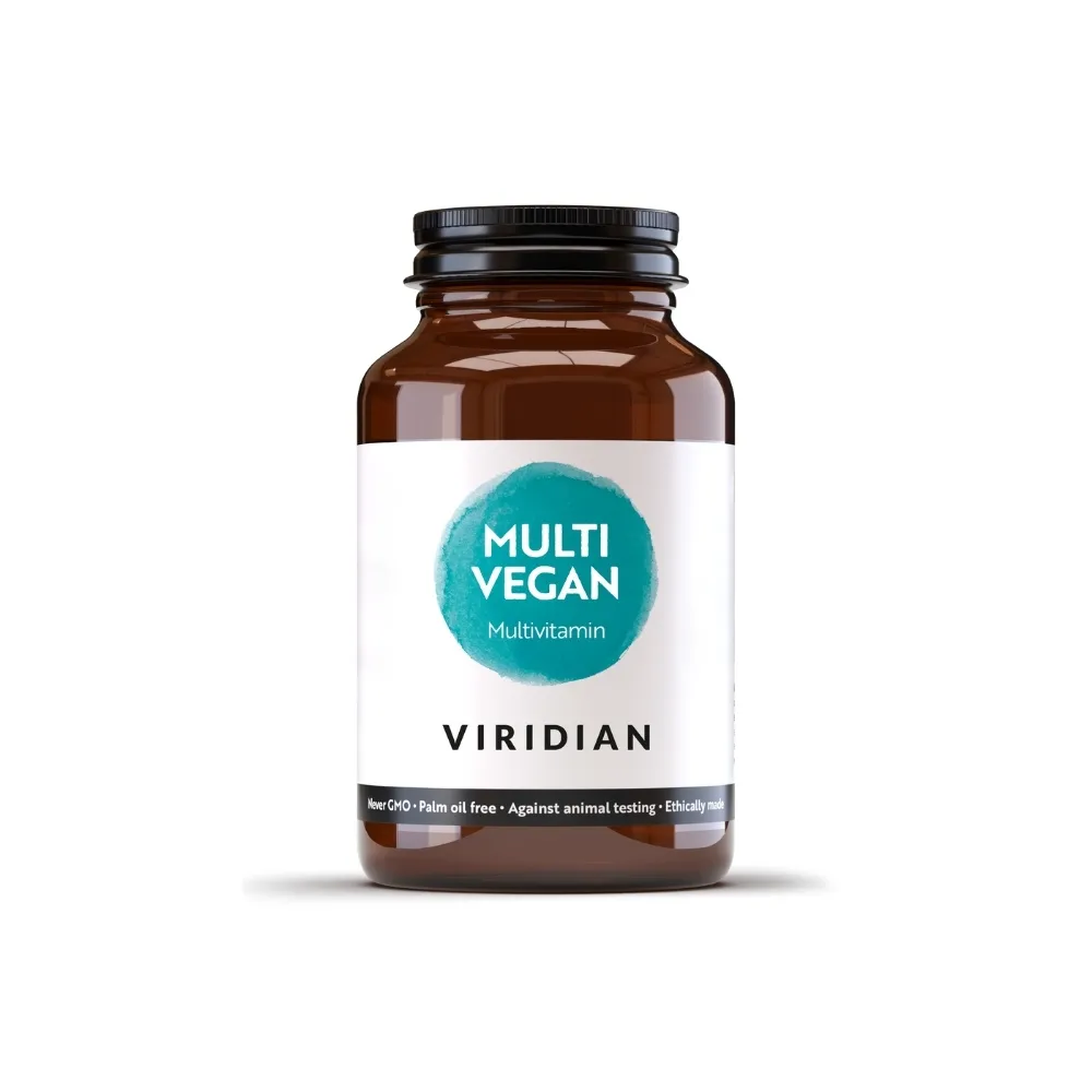 Suplemento alimenticio multivitamínico vegano Viridian : cápsulas multivitamínicas veganas